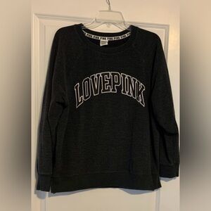 PINK Victoria's Secret Black Crewneck